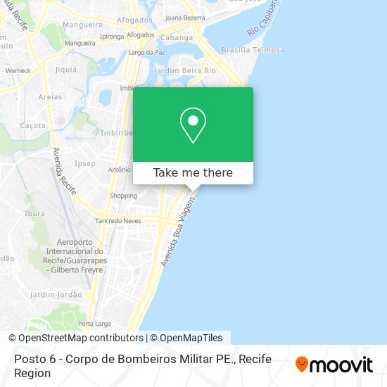 Mapa Posto 6 - Corpo de Bombeiros Militar PE.