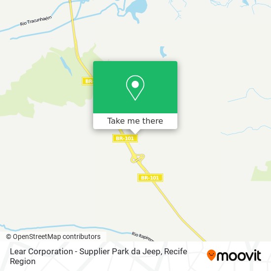 Lear Corporation - Supplier Park da Jeep map