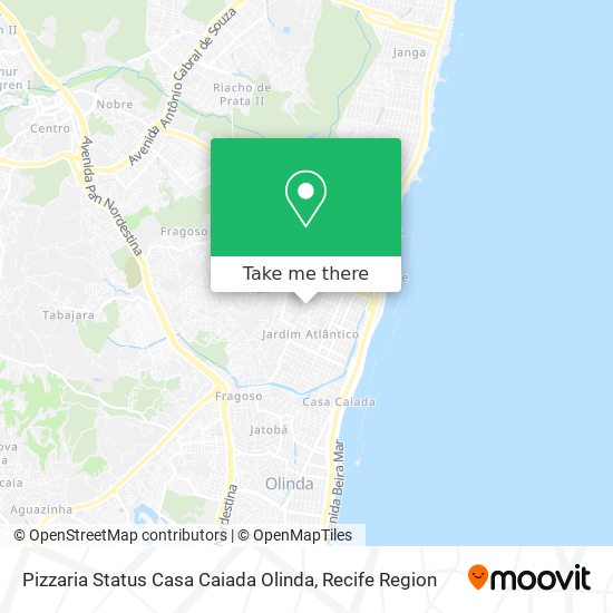 Pizzaria Status Casa Caiada Olinda map