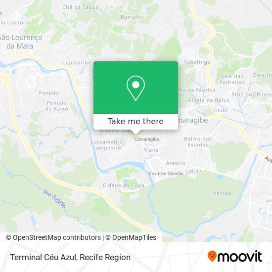 Terminal Céu Azul map