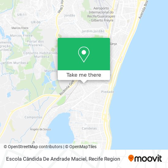 Mapa Escola Cândida De Andrade Maciel