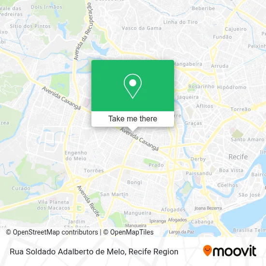 Rua Soldado Adalberto de Melo map