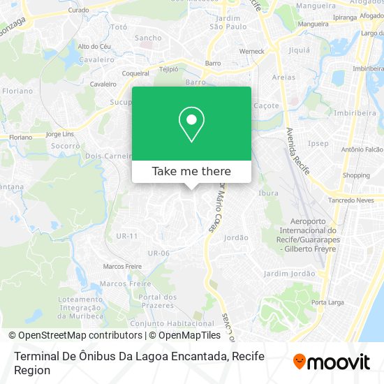 Terminal De Ônibus Da Lagoa Encantada map