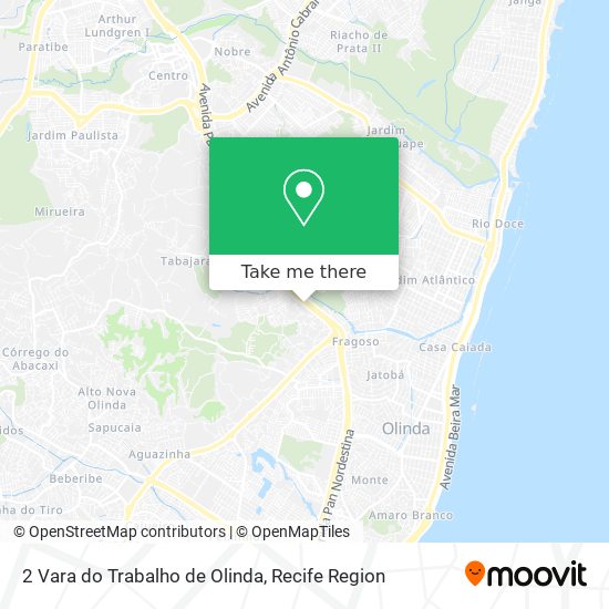 2 Vara do Trabalho de Olinda map