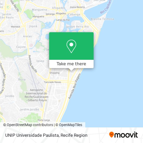 UNIP Universidade Paulista map