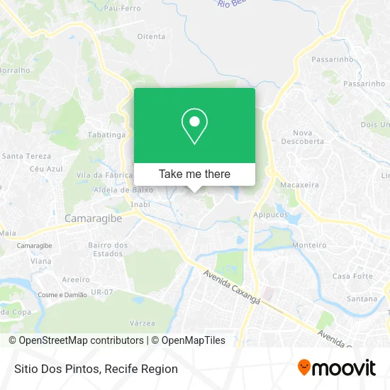 Sitio Dos Pintos map