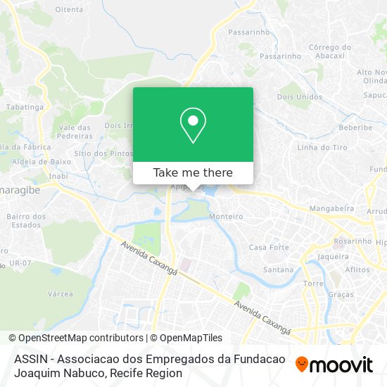 ASSIN - Associacao dos Empregados da Fundacao Joaquim Nabuco map