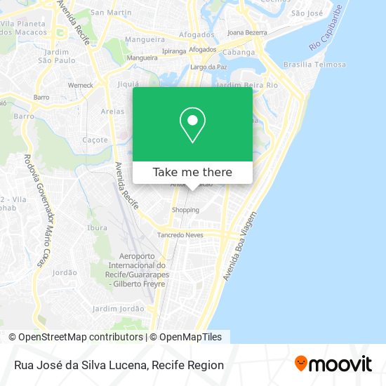 Rua José da Silva Lucena map