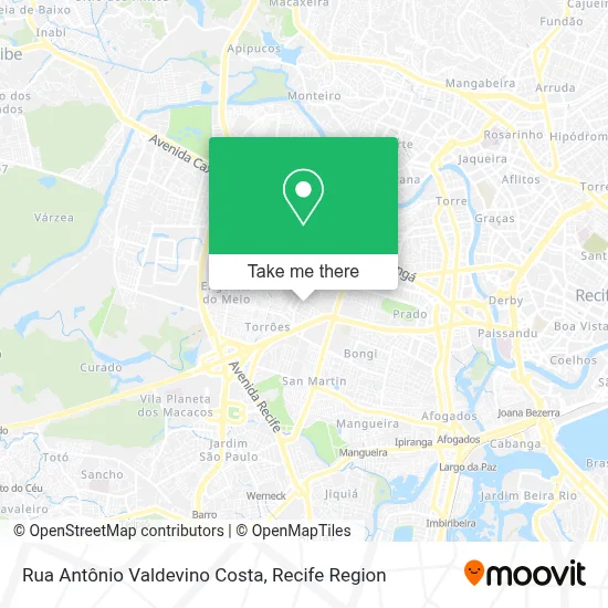 Rua Antônio Valdevino Costa map