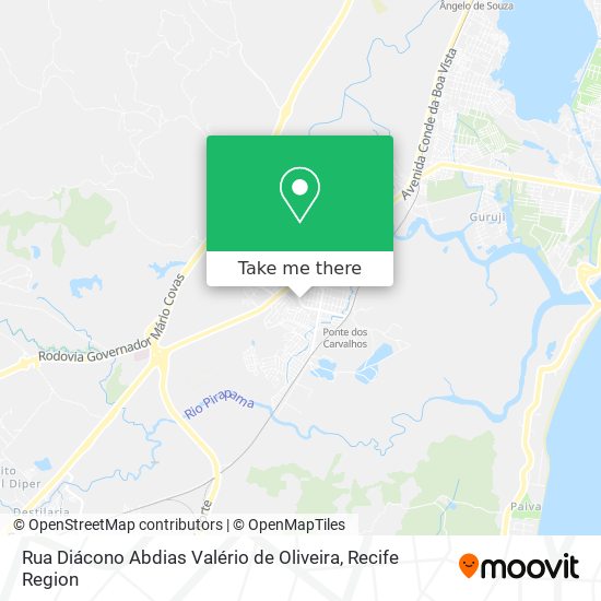 Rua Diácono Abdias Valério de Oliveira map