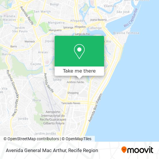 Avenida General Mac Arthur map