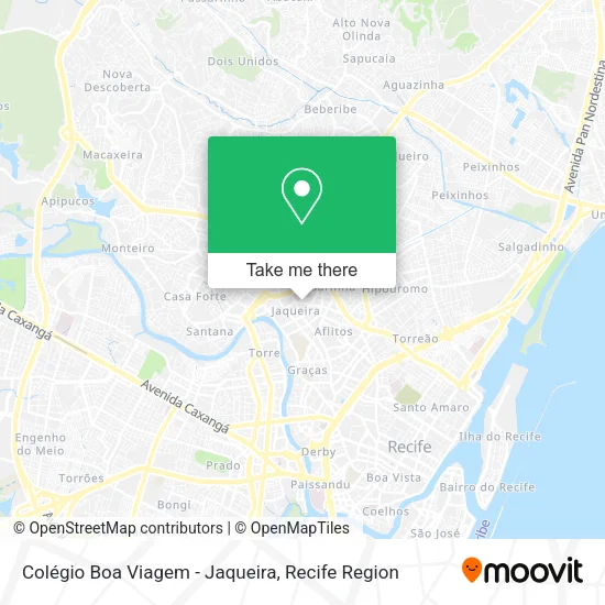 Colégio Boa Viagem - Jaqueira map