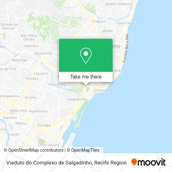 Viaduto do Complexo de Salgadinho map