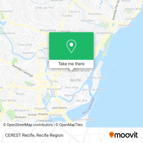 CEREST Recife map