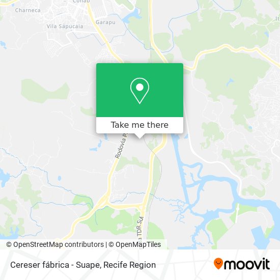 Cereser fábrica -  Suape map