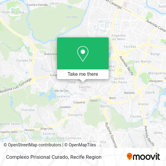 Complexo Prisional Curado map
