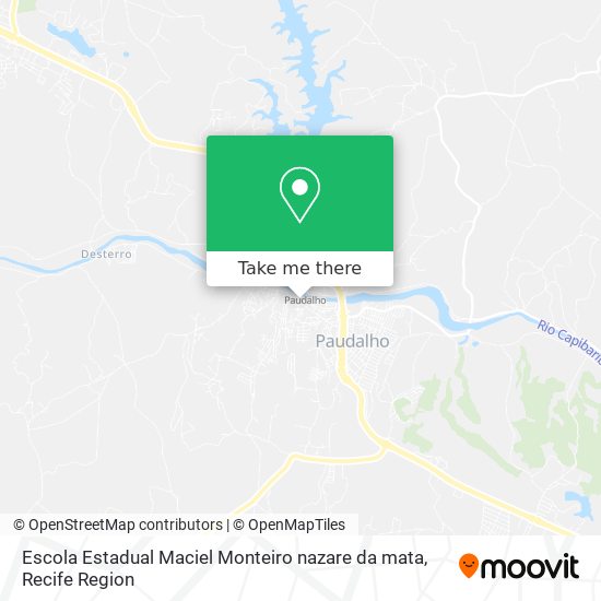 Escola Estadual Maciel Monteiro nazare da mata map