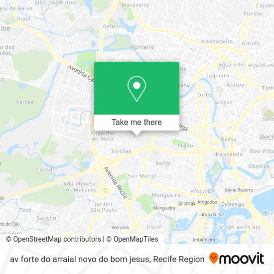 av forte do arraial novo do bom jesus map