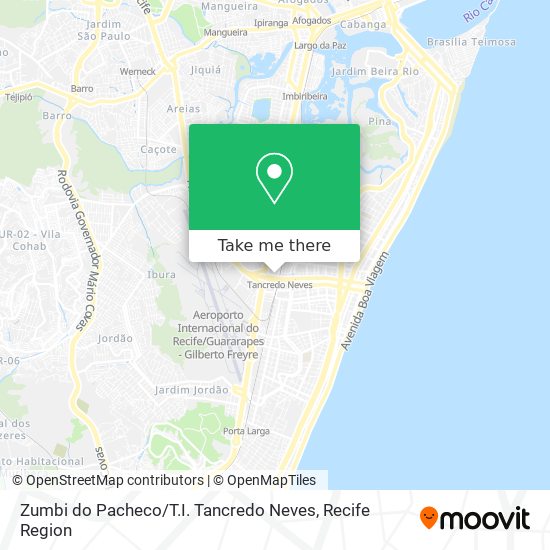 Mapa Zumbi do Pacheco / T.I. Tancredo Neves