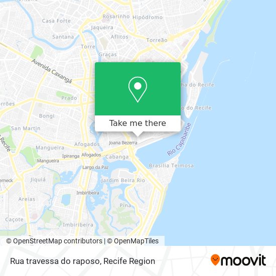 Mapa Rua travessa do raposo