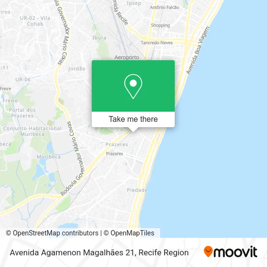 Mapa Avenida Agamenon Magalhães 21
