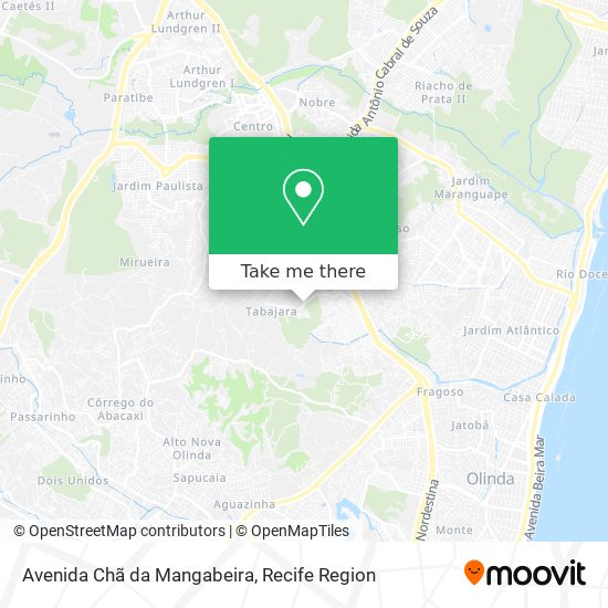 Avenida Chã da Mangabeira map