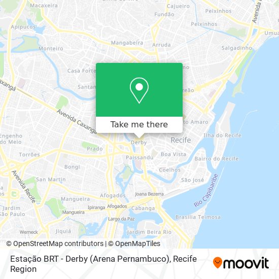 Mapa Estação BRT - Derby (Arena Pernambuco)