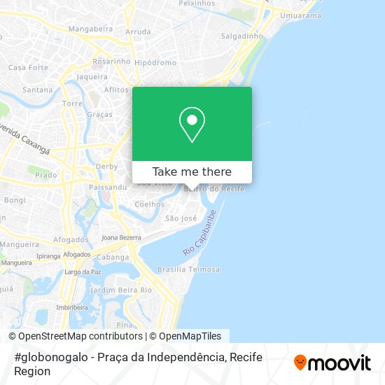 #globonogalo - Praça da Independência map