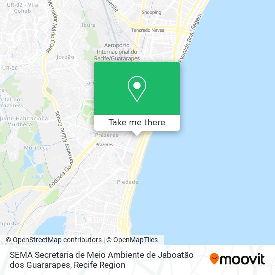 SEMA Secretaria de Meio Ambiente de Jaboatão dos Guararapes map