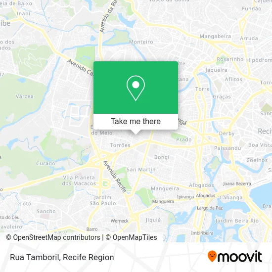 Rua Tamboril map