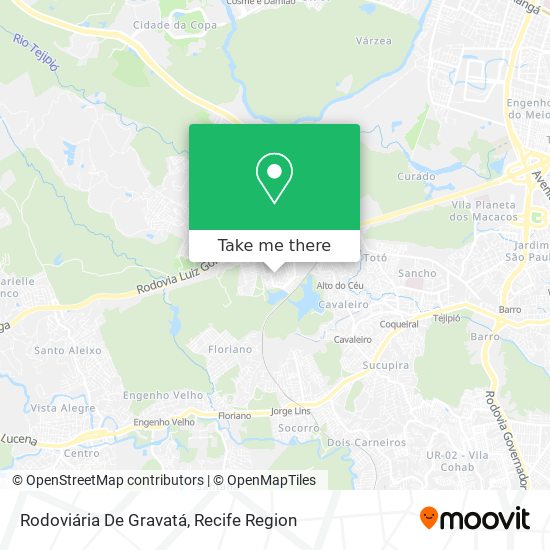 Rodoviária De Gravatá map