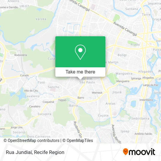 Rua Jundiaí map