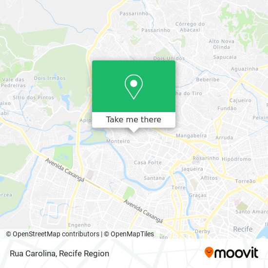 Rua Carolina map