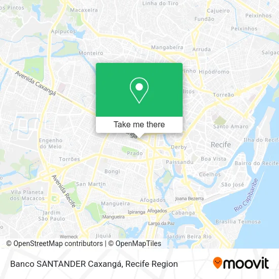 Banco SANTANDER Caxangá map