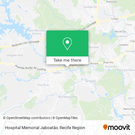 Hospital Memorial Jaboatão map