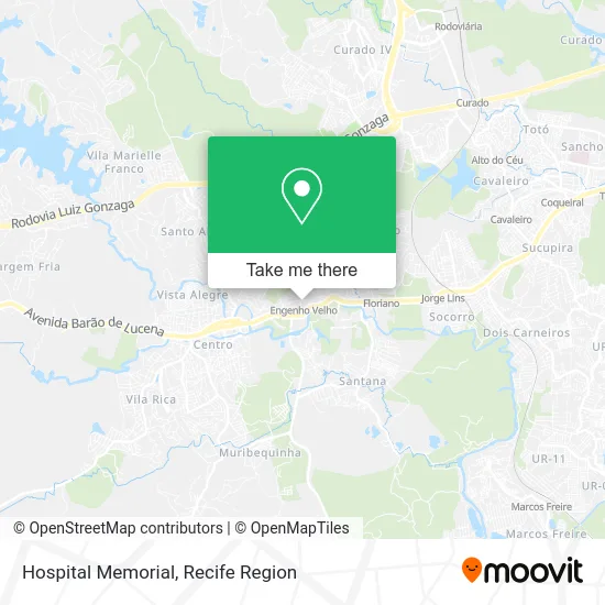 Hospital Memorial map