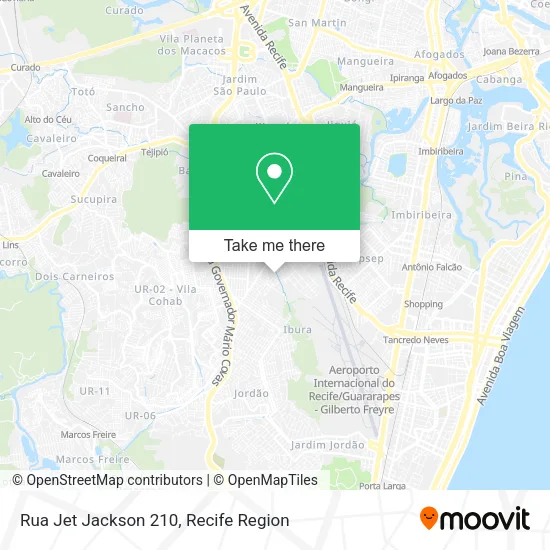 Rua Jet Jackson 210 map