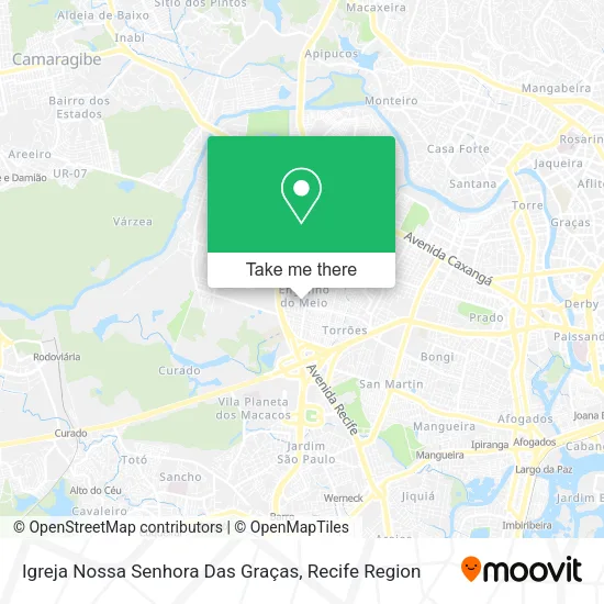 Mapa Igreja Nossa Senhora Das Graças