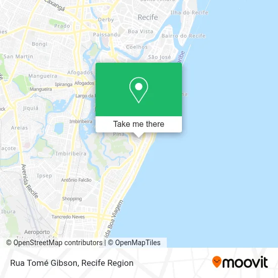 Rua Tomé Gibson map