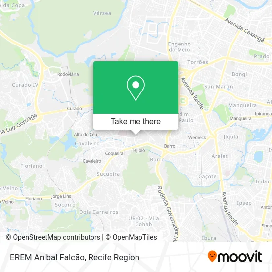 EREM Anibal Falcão map