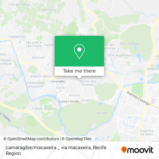 camaragibe / macaxeira _ via macaxeira map