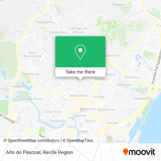 Alto do Pascoal map