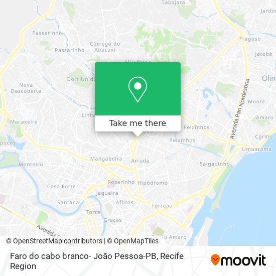 Faro do cabo branco- João Pessoa-PB map
