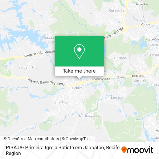 PIBAJA- Primeira Igreja Batista em Jaboatão map