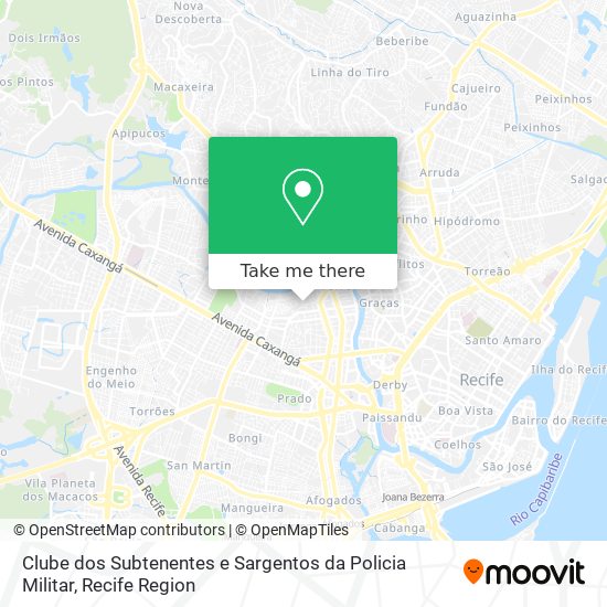Clube dos Subtenentes e Sargentos da Policia Militar map