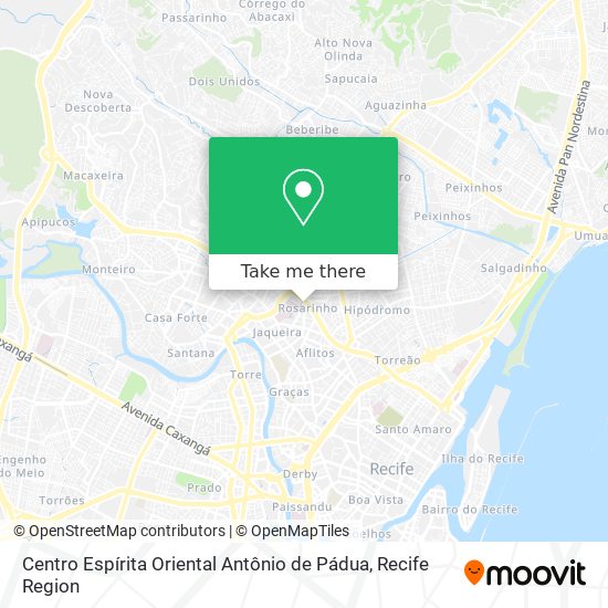 Centro Espírita Oriental Antônio de Pádua map