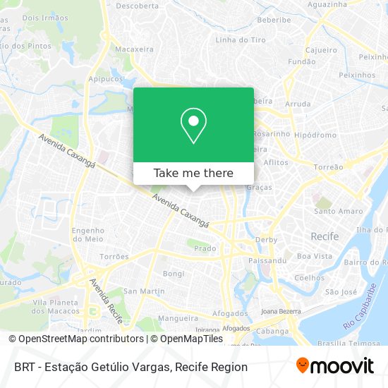 BRT - Estação Getúlio Vargas map