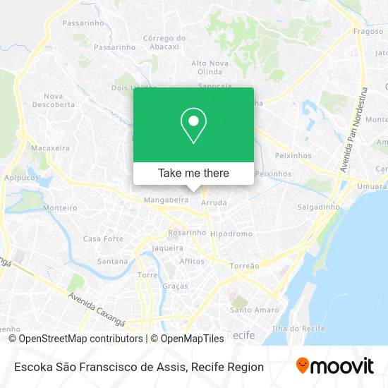 Escoka São Franscisco de Assis map