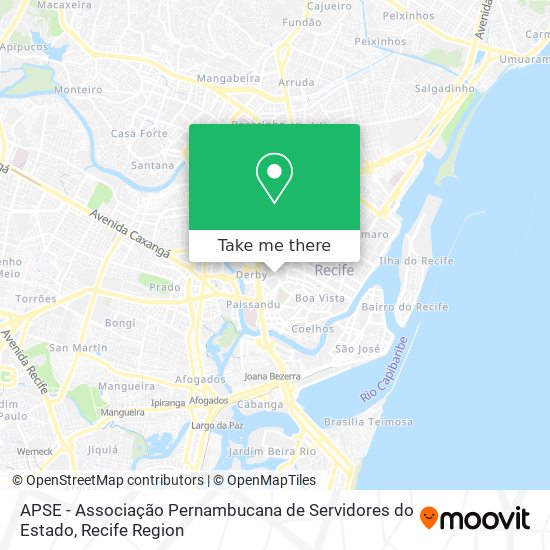 APSE - Associação Pernambucana de Servidores do Estado map