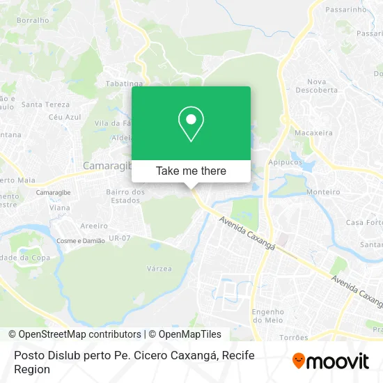 Posto Dislub perto Pe. Cicero Caxangá map